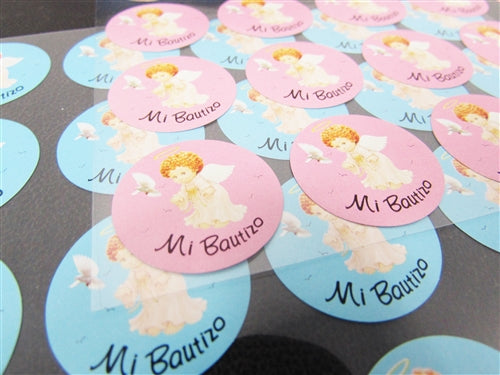 Embellishment Stickers Seals - Mi Bautizo (100 Pack)