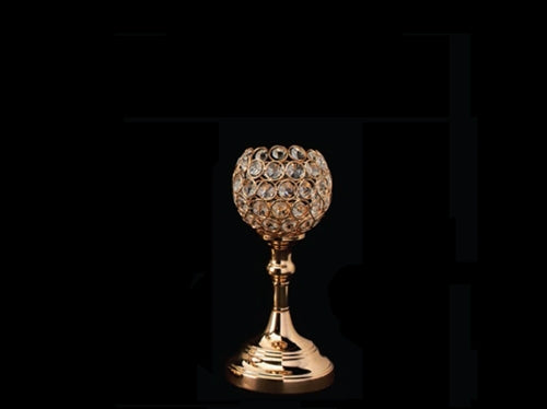 9.75" Designer Crystal Ball Candle Holder (1 Pc)