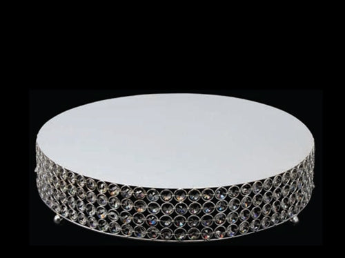 18" Designer Crystal Diamond Cake Stand (1 Pc)