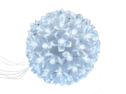 5" LIGHTED Flower Ball - LED 100 Lights (1 Pc)