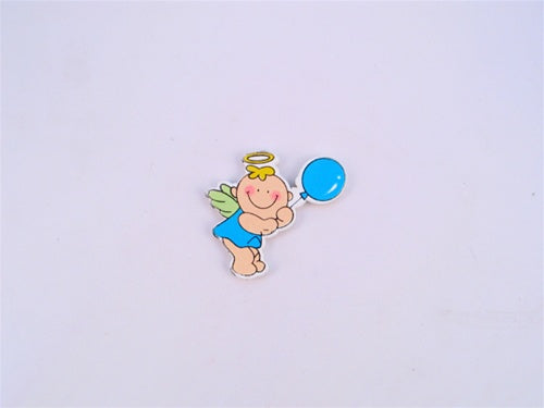 Miniature WOODEN Angel w/ Balloon Charms