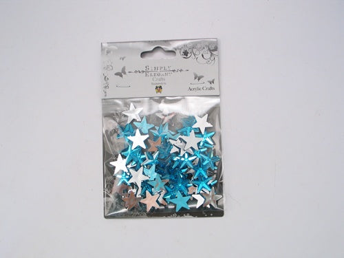 1/2" Acrylic Embellishments - Star Design (Approx. 75)