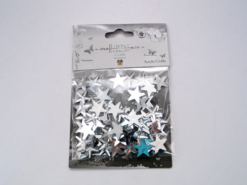 Load image into Gallery viewer, 1/2&quot; Acrylic Embellishments - Star Design (Approx. 75)
