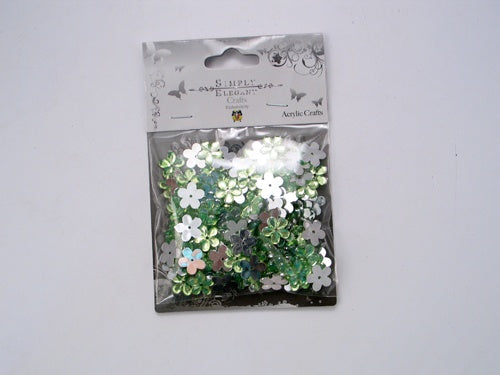 Load image into Gallery viewer, 1/2&quot; Acrylic Embellishments - Flower Design (Approx. 165)
