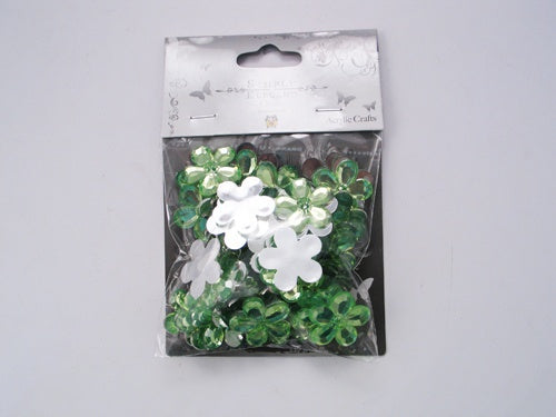 Load image into Gallery viewer, 7/8&quot; Acrylic Embellishments - Flower Design (Approx. 55)
