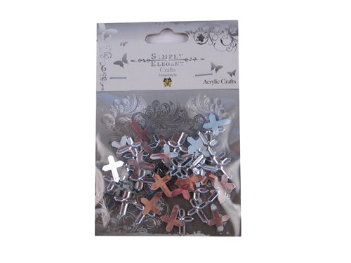 Load image into Gallery viewer, Miniature Acrylic Cross Charm Signs (Approx. 50 Pcs)
