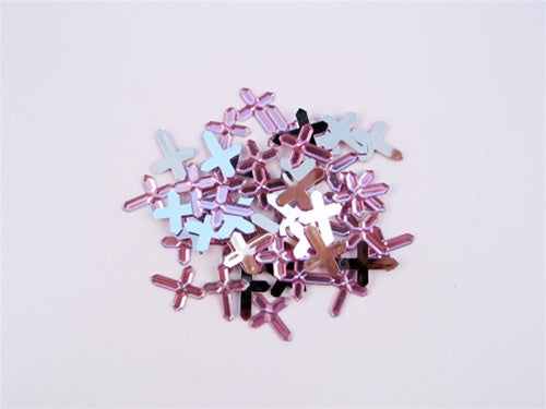 Miniature Acrylic Cross Charm Signs (Approx. 50 Pcs)