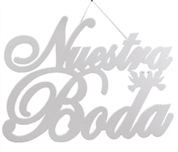 25" LARGE Nuestra Boda Foam Sign (1 Pc)