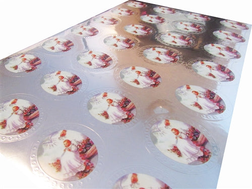 Metallic Foil Stickers - Baby Baptism (140 Stickers)