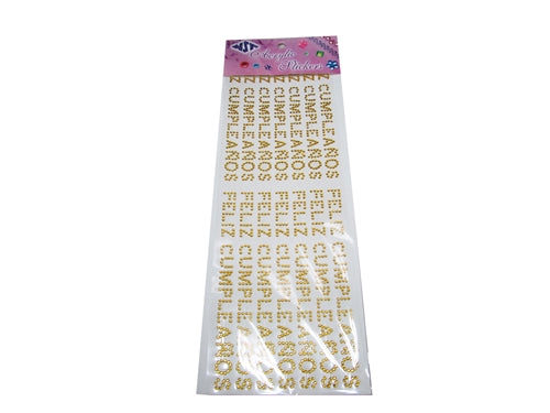 Anita's Small Gold Number Outline Stickers