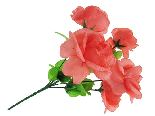 14" Artificial Rose Flower Bouquet - 7 Heads (1 Pc)