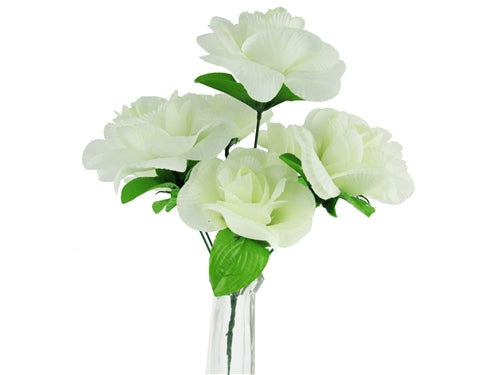 14" Artificial Rose Flower Bouquet - 7 Heads (1 Pc)