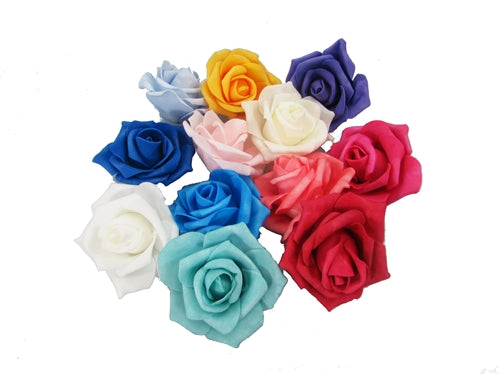 Flores de espuma de rosas individuales de 3