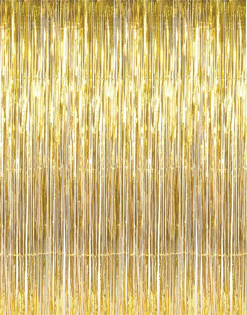 Load image into Gallery viewer, 10&#39; Fringe Metallic Foil Backdrop (1 Pc)
