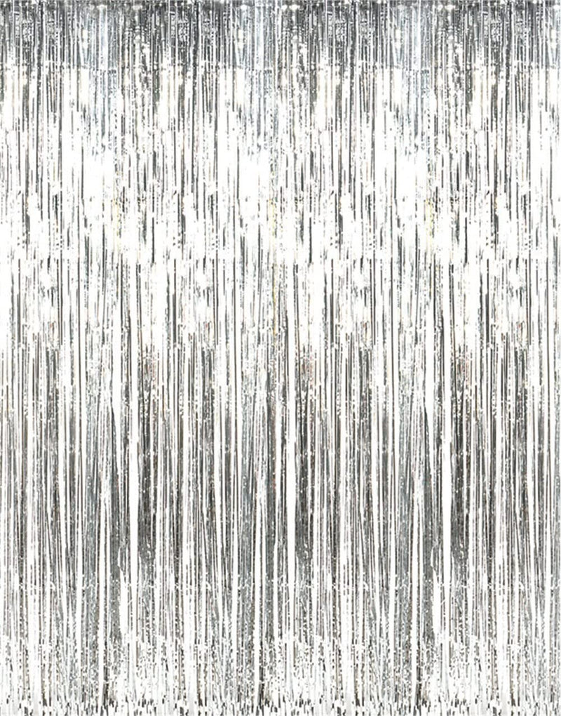 Load image into Gallery viewer, 10&#39; Fringe Metallic Foil Backdrop (1 Pc)
