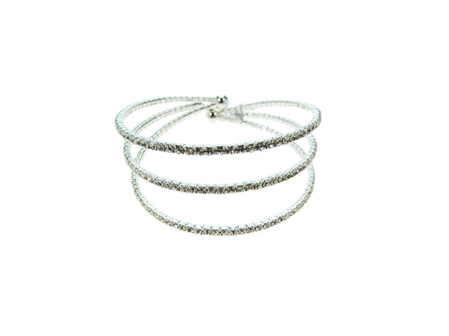 Rhinestone 3 Ring Bracelet #82483 (1 Pc)