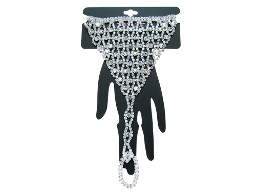 Rhinestone Finger Bracelet