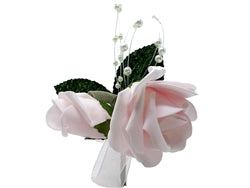 6" Foam Rose w/ Pearls Corsage (12 Pcs)