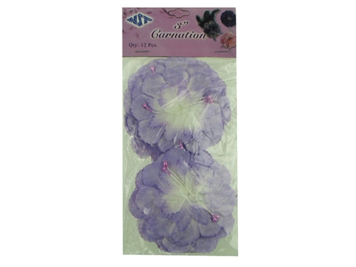 Capias - Carnation Flat Back Flowers (12 Pcs)
