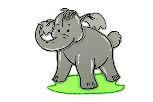 Recortes de ESPUMA ANIMAL - EXTRA GRANDE - Diseño PLANO (10)