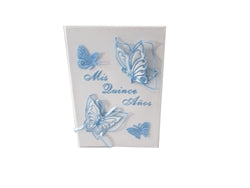Load image into Gallery viewer, Premium Satin SPANISH BIBLE - MIS QUINCE ANOS - Butterfly (1 Pc)
