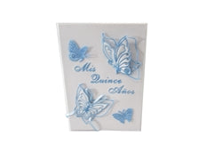 Premium Satin SPANISH BIBLE - MIS QUINCE ANOS - Butterfly (1 Pc)