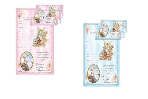 Baptism Invitation #357 (Italian Made) (10 Pcs)
