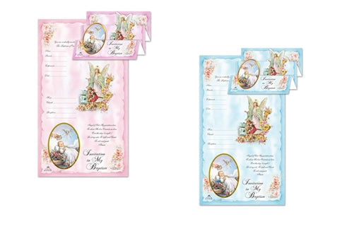 Baptism Invitation #357 (Italian Made) (10 Pcs)