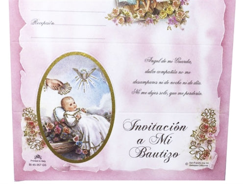 Baptism Invitation #357 (Italian Made) (10 Pcs)
