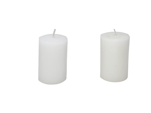 3" White Votive Candles (12 Pack)