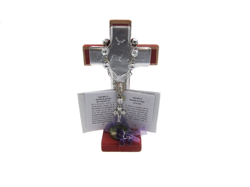 Load image into Gallery viewer, 4.25&quot; Wooden Cross Favor - Communion (12 Pcs)
