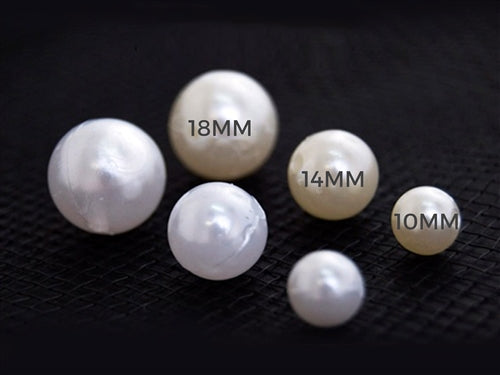Cuentas de perlas sueltas de 14 mm (bolsa de 1 lb)