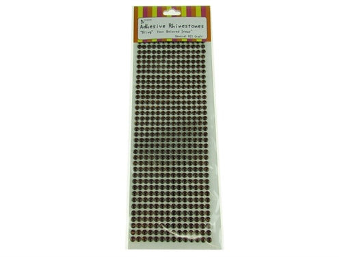 6mm Acrylic "BLING" Rhinestone Stickers (1 Set)