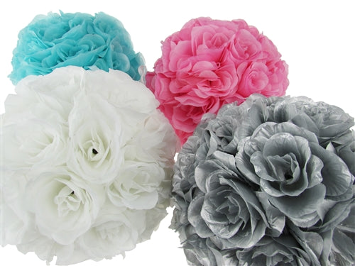 Load image into Gallery viewer, 10&quot; Roses Kissing Ball (1 Pc)
