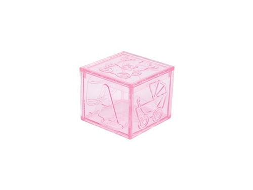 Caja de plástico para regalos de 2" BLOQUES DE BEBÉ (12)