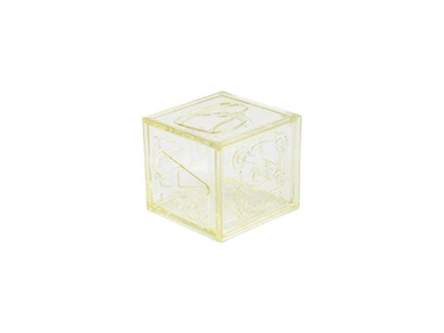 2" Plastic BABY BLOCKS Favor Box (12 Pcs)