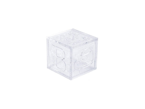 2" Plastic BABY BLOCKS Favor Box (12 Pcs)