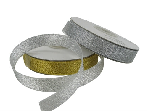 Load image into Gallery viewer, 5/8&quot; Metallic Taffeta Ribbon (25 Yds)
