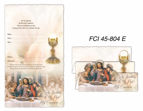 Communion Invitation #12 (Italian Made) (10 Pcs)