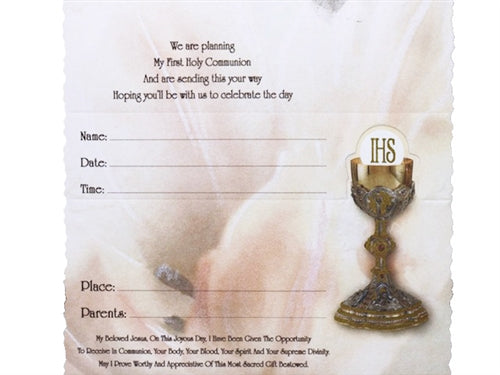 Load image into Gallery viewer, Communion Invitation #12 (Italian Made) (10 Pcs)
