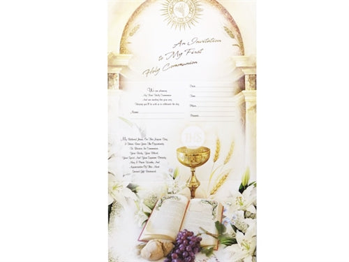 Load image into Gallery viewer, Communion Invitation #7 (Italian Made) (10 Pcs)
