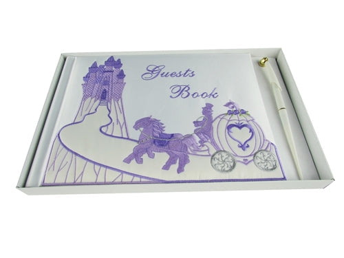 Premium Satin GUESTS BOOK - Cinderella (1 Pc)