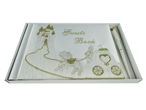 Premium Satin GUESTS BOOK - Cinderella (1 Pc)