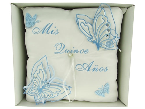 Load image into Gallery viewer, Premium MIS QUINCE ANOS Tiara Pillow - Butterfly Design (1 Pc)
