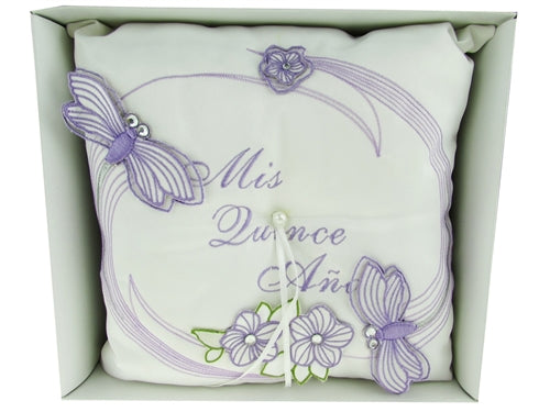 Load image into Gallery viewer, Premium MIS QUINCE ANOS Tiara Pillow - Dragonfly (1 Pc)
