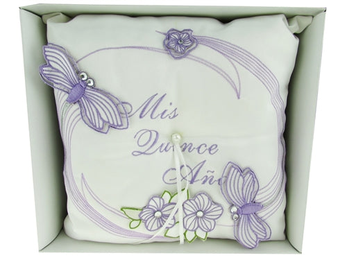 Premium MIS QUINCE ANOS Tiara Pillow - Dragonfly (1 Pc)