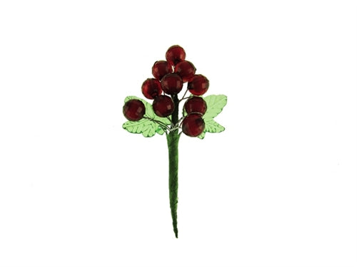 Uvas acrílicas con tallo - Pequeñas (24)