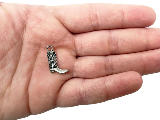 5/8" Cowboy Boot Metal Charm (52 Pcs)