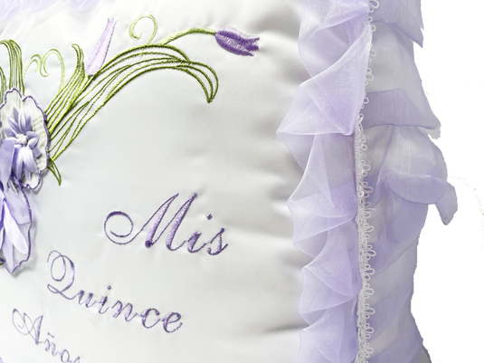 "MIS QUINCE ANOS" - Kneeling Pillow - Tigerlily Design (1 Pc)