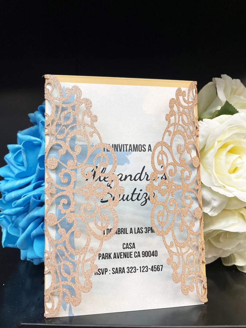 Load image into Gallery viewer, 5&quot;x7&quot; Personalized Baptism Invitations (8 Invitations)
